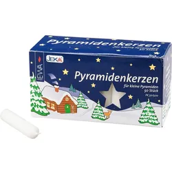 Saico Pyramidenkerzen, weiß