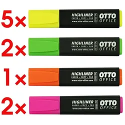 OTTO Office 10-tlg. Textmarker-Set »Highliner« gelb
