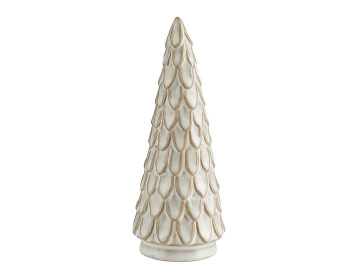 Deko-Tanne 6 x 16 x 6cm Beige/Beige