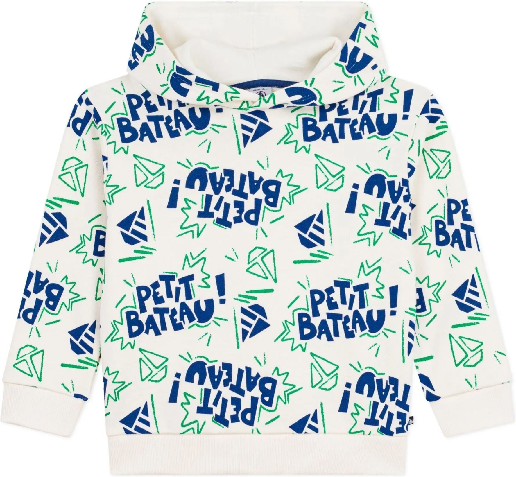 Petit Bateau Sweat à Capuche Petit Bateau Ecru 3 ans