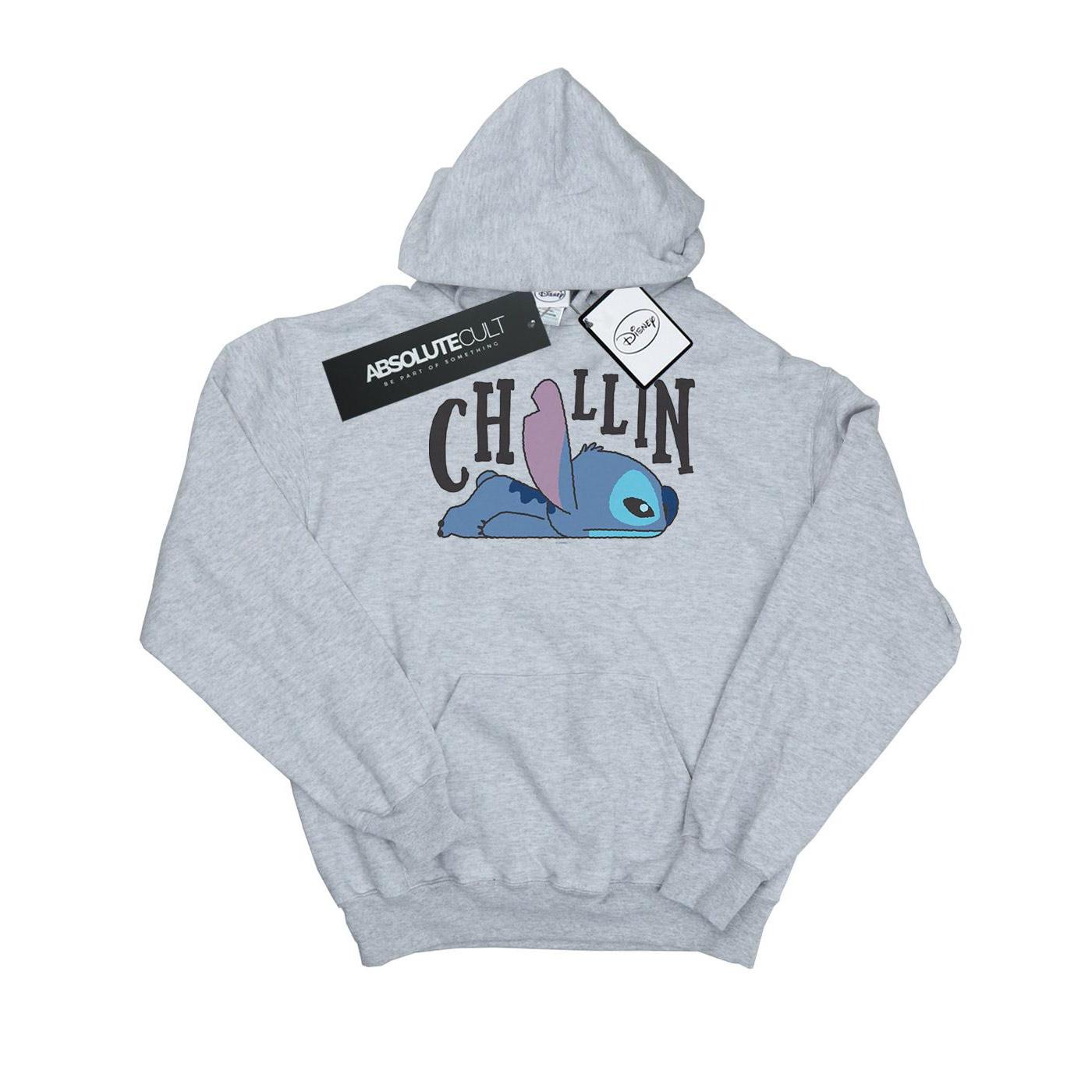 Disney Meisjes Lilo en Stitch Chillin Hoodie (Sportgrijs)