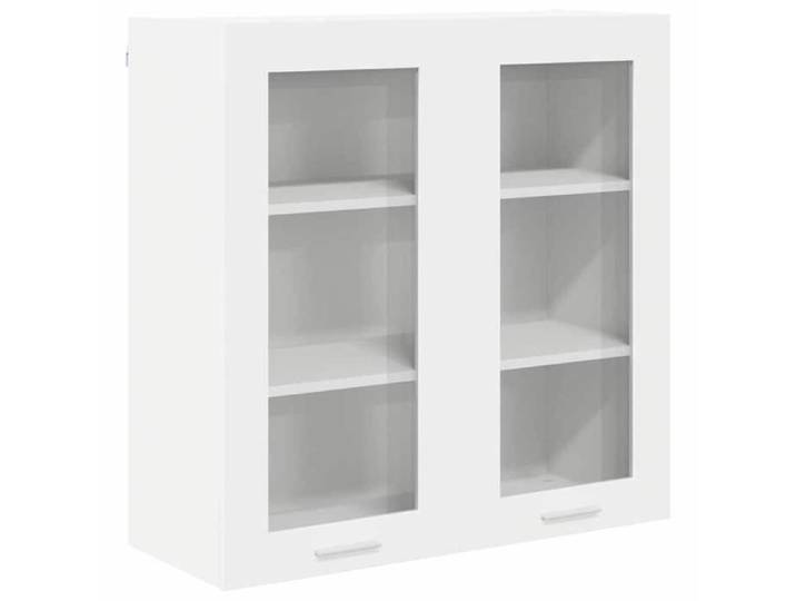 Remise Placard de cuisine - Blanc - Armoire suspendue - Blanc - 80x31x80cm - Bois d'ingénierie_xki19l
