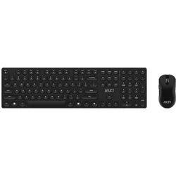 MSI "FORGE K210 Combo W Keyboard+Maus retail" (DE, Kabellos), Tastatur, Schwarz
