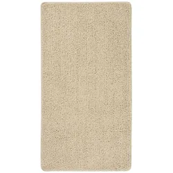 vidaXL Shaggy-Teppich Creme 80x150 cm Rutschfest