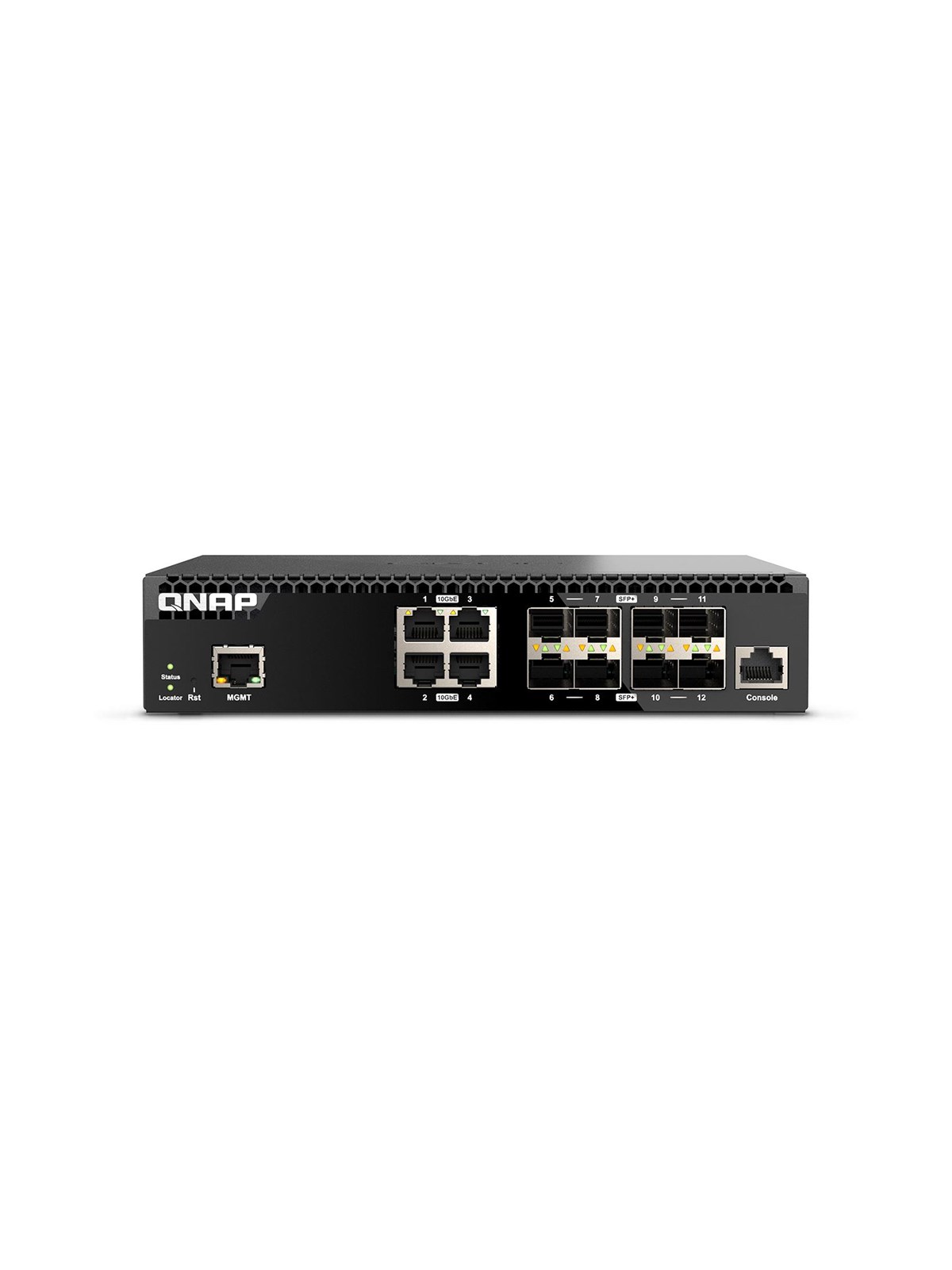 QNAP QSW-M3212R-8S4T Half-width Rackmount Full 10GbE L2 managed switch (8x 10GbE SFP+ / 4x 10GbE RJ45)