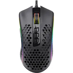 Redragon Storm M808-RGB (Kabelgebunden), Maus, Schwarz