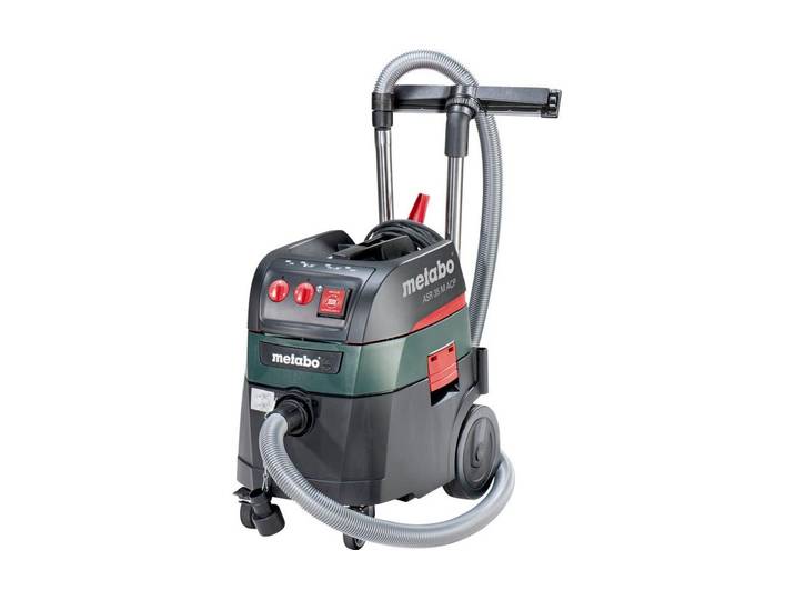 METABO Nass-Trocken-Sauger ASR 35 M ACP , schwarz (schwarz, grün), B:40,7cm H:54,9cm T:55,9cm, Mehrzwecksauger, Nass-Trocken-Sauger
