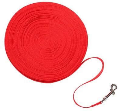 The Cart Load Recall Dog Leash Long, Obedience Training Lead 15 Ft red