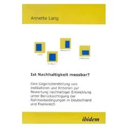 Ist Nachhaltigkeit messbar?, Fachbücher von Annette Lang