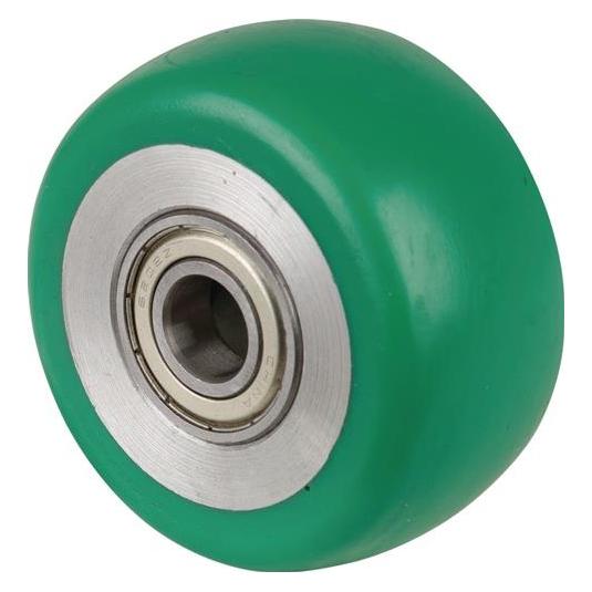 BS Rollen Ersatzrad D.80mm Trgf.170kg PU grün Achs-D.15mm Nabenl.40mm (B92.080)