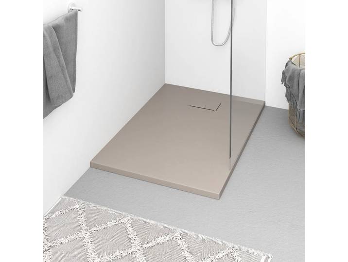 vidaXL Duschwanne SMC Braun 100x70 cm