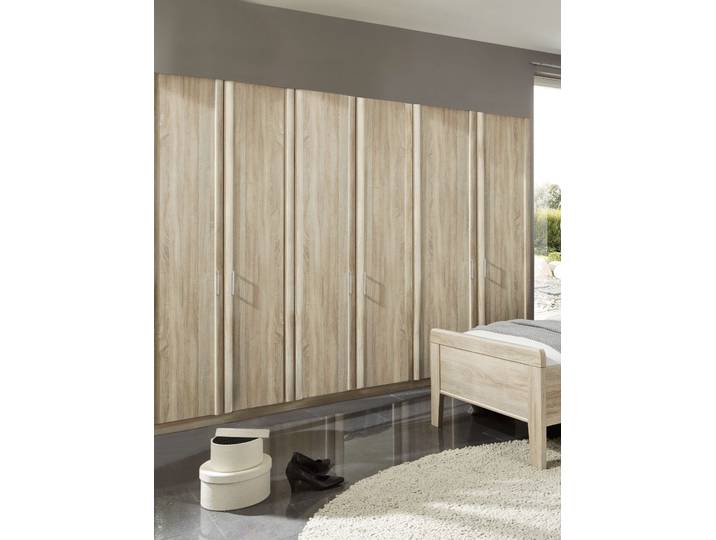 Kleiderschrank WIEMANN Meran , beige (eiche, sägerau), B:295,2cm H:196cm T:58cm, Holzwerkstoff, Schränke, Kleiderschrank