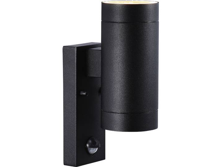 NORDLUX Wandlampe aussen Tin Schwarz Aluminium B 7.6 cm IP54