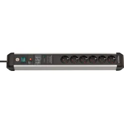 Brennenstuhl 1391010601 power extension 5 m 6 AC outlet(s) Indoor Black, Silver