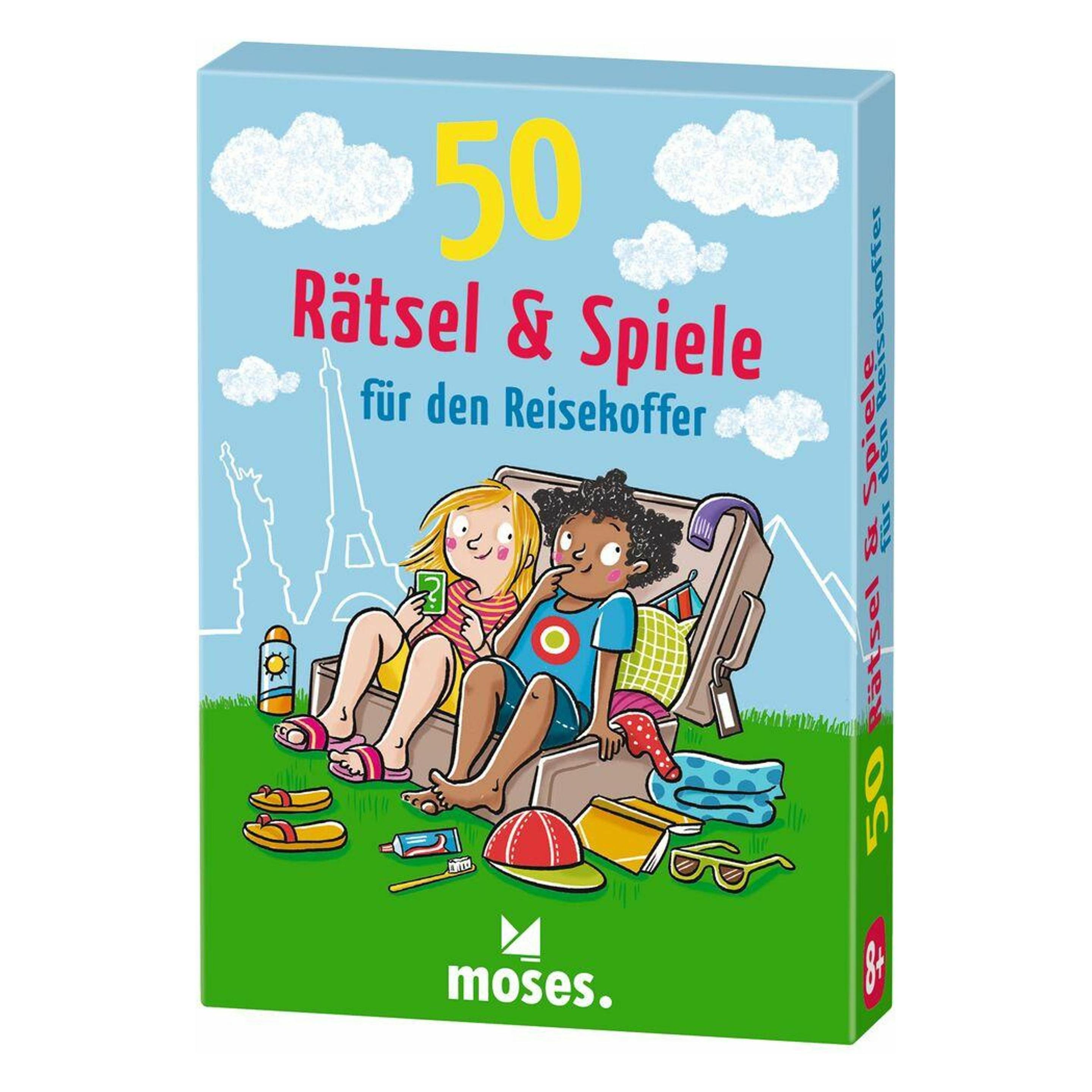 Moses 50 Rätsel & Spiele für den Reisekoffer (Deutsch) (45593129)