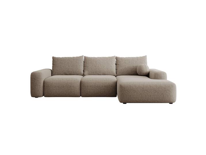 Ecksofa mit Schlaffunktion Carnos, L-förmig, mit Ball, einzelne