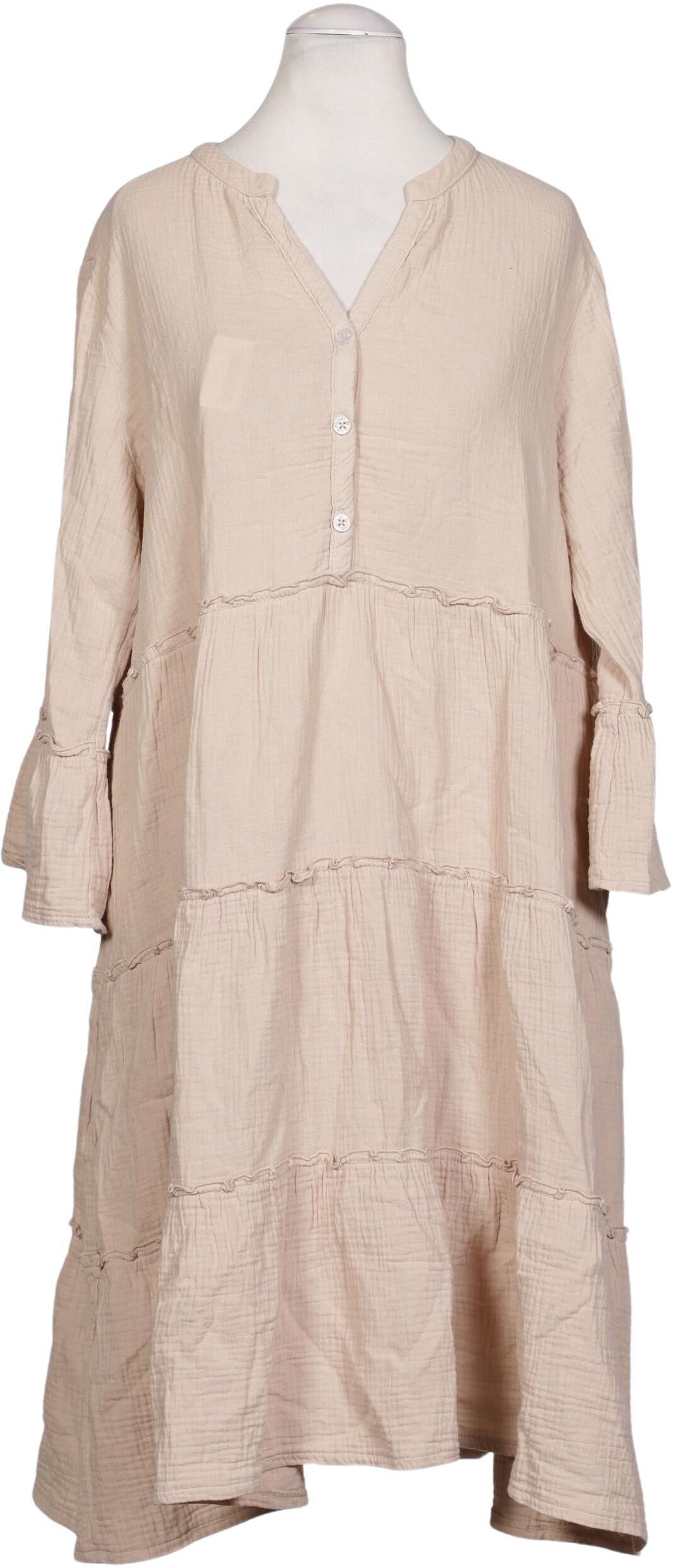 Soccx Damen Kleid, Beige, Gr. XS, Baumwolle - Second Hand
