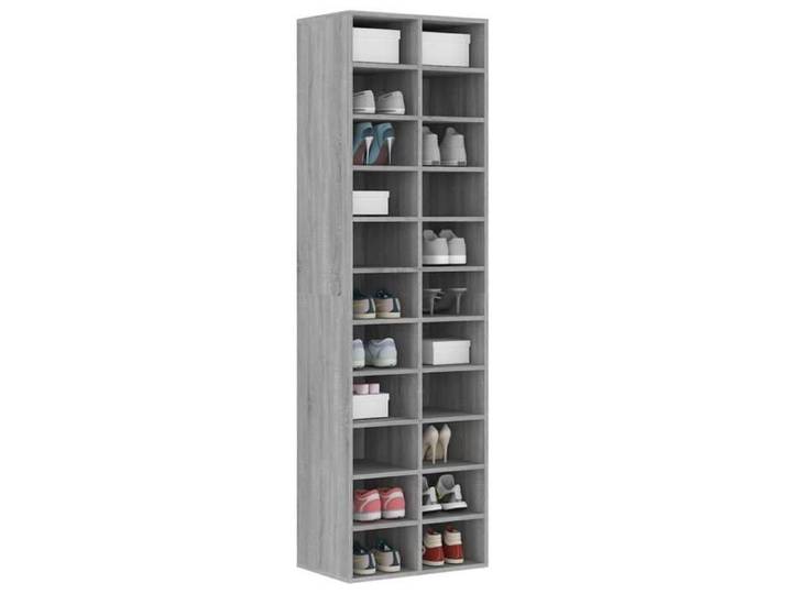 SOLDES D'HIVER®Magasin à Chaussures - Gris Meuble à chaussures - Sonoma gris - 54x34x183 cm - bois d'ingénierie - 57405
