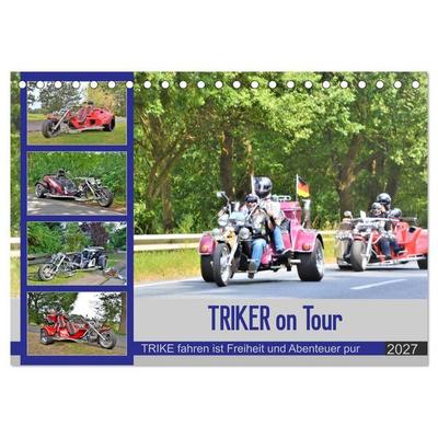 TRIKER on Tour (Tischkalender 2027 DIN A5 quer), CALVENDO Monatskalender