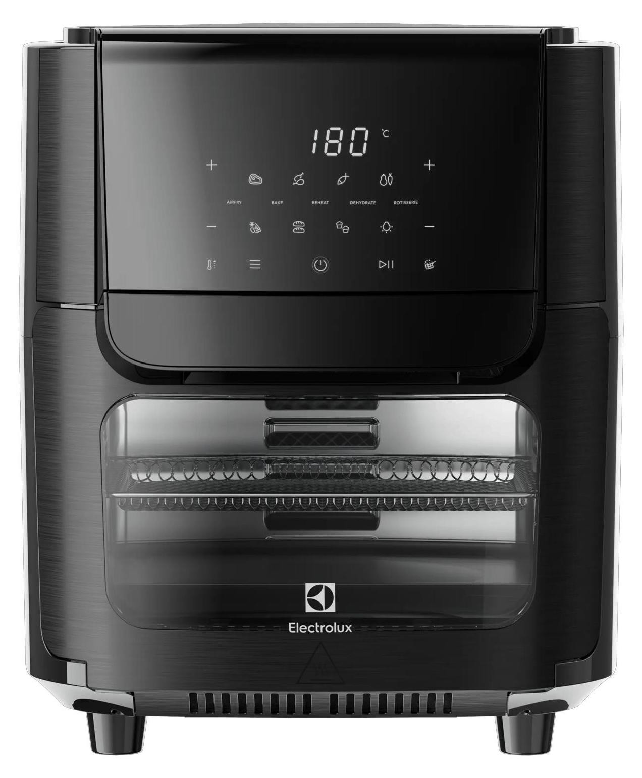 Electrolux EAF12B heteluchtfriteuse 12 liter zwart met touchscreen vrijstaand