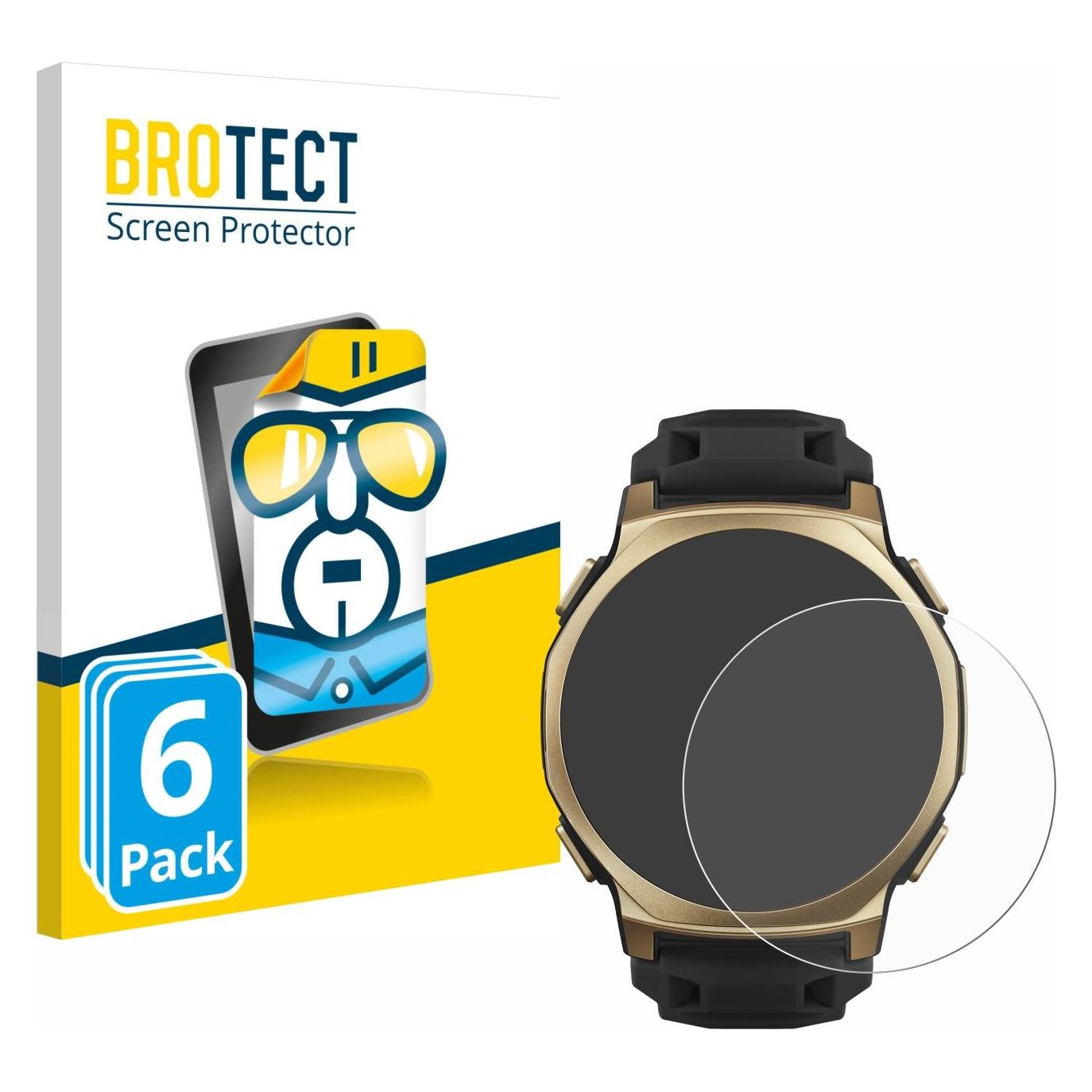Brotect Schutzfolie für Huami Amazfit T-Rex 3 Pro (44 mm) Displayschutz Displayschutzfolie Folie Klar (4260463)