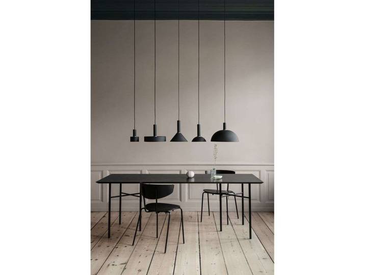 Collect Pendelleuchte Disc High Black - Ferm Living - Wohnzimmer - Metall