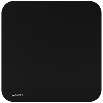 VASNER Infrarotheizung "Citara T Plus", schwarz, B/H/T: 60cm x 60cm x 2,5cm, 450 W, unten,mittig, Heizkörper, Tafelheizung rund mit Kreide beschreibbar, 450 Watt