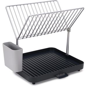JosephJoseph Abtropfgestell Y-Rack 85084, 2 Etagen, Geschirr & Besteck, Metall, 30,3x35,8x28,5cm, grau