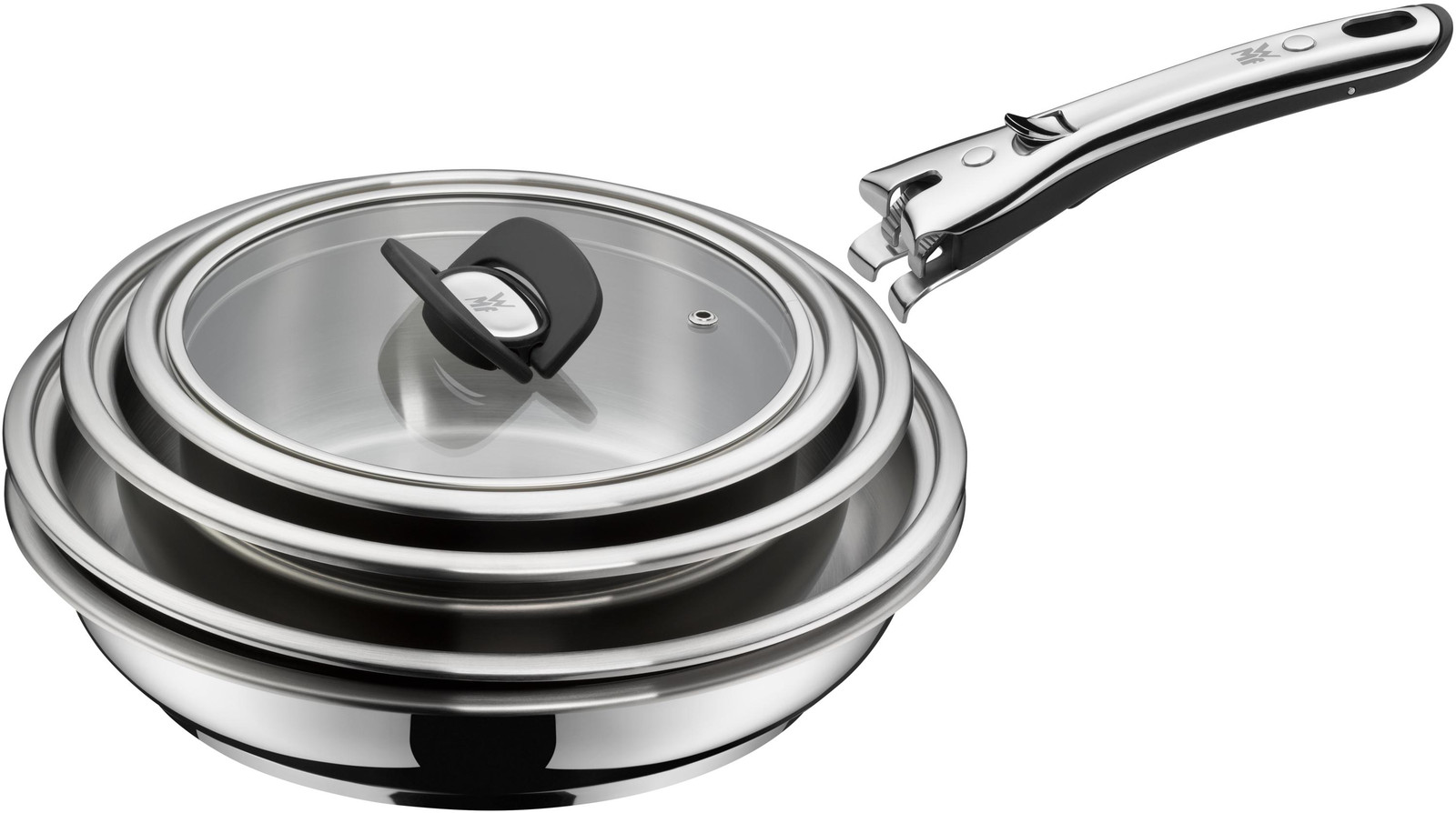 WMF Click&Serve koekenpan, 28 cm, roestvrij staal