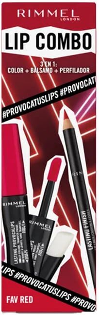 Rimmel London Set Provocalips+Lasting Finish #1 Faw Red
