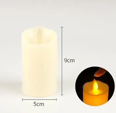 Universal Stock Flameless LED Candles With Realistic Flickering Swing Wick For Wedding, Christmas & Home Decor 5cm 9cm