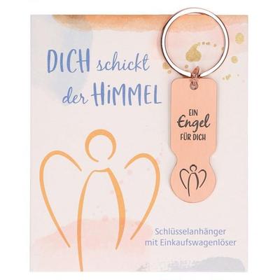 Schlüsselanhänger mit Einkaufswagenlöser - Dich schickt der Himmel
