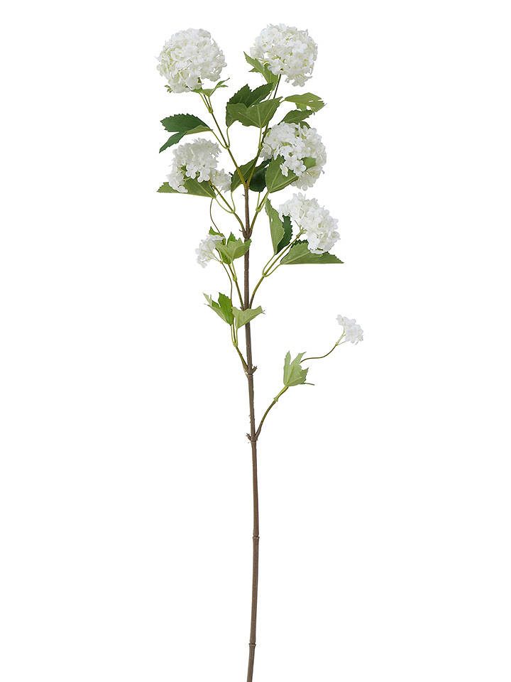 Boltze Dekoblume "Hortensie" in Weiß/ Grün - (L)100 cm - onesize