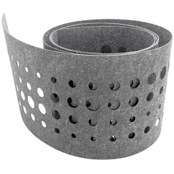 zaun|zu® Sichtschutzstreifen Design Vlies Dekor Pulse Einzelstreifen Hellgrau 2,55m
