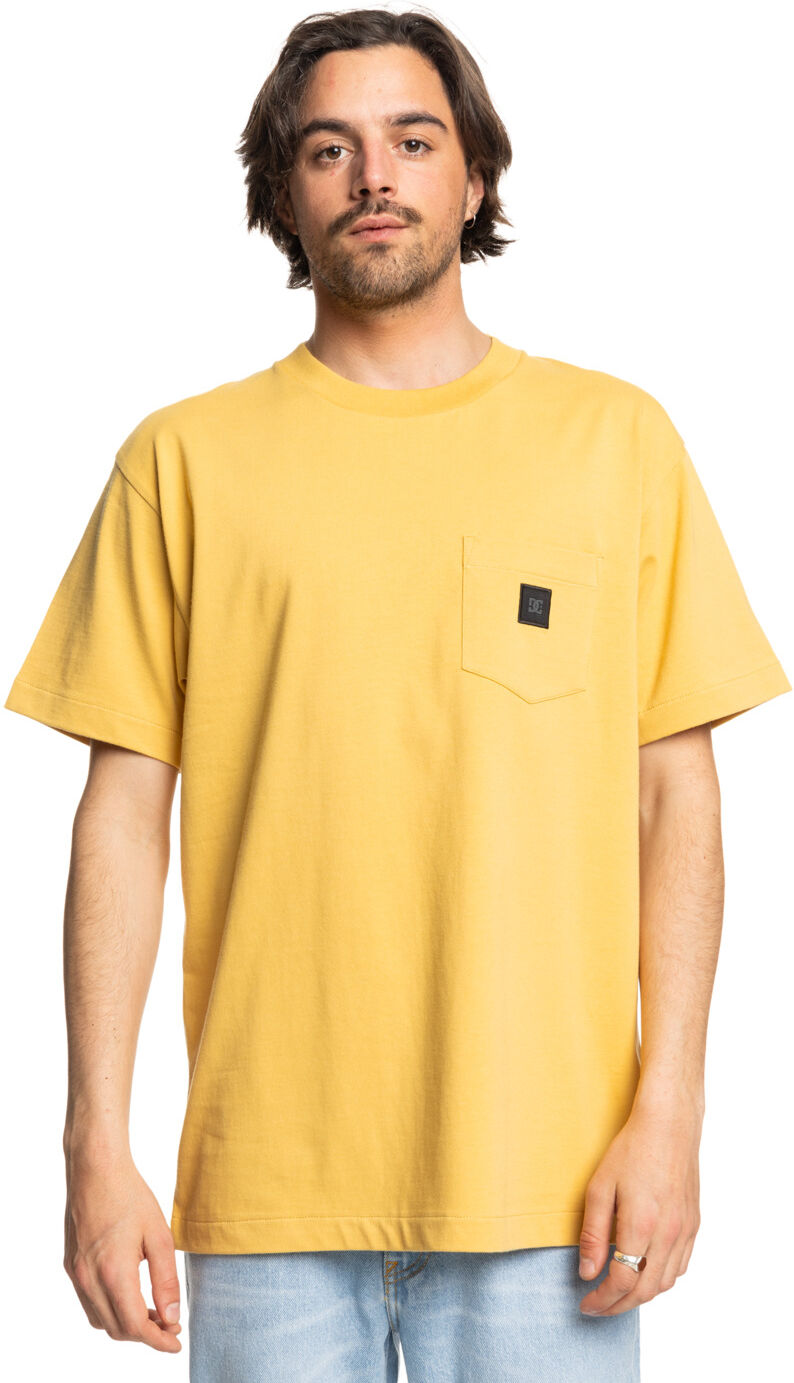 Rundhalsshirt DC SHOES "DC 1994", Herren, Gr. S, beige (rattan), Obermaterial: 100% Baumwolle., Shirts Rundhalsshirt rattan S
