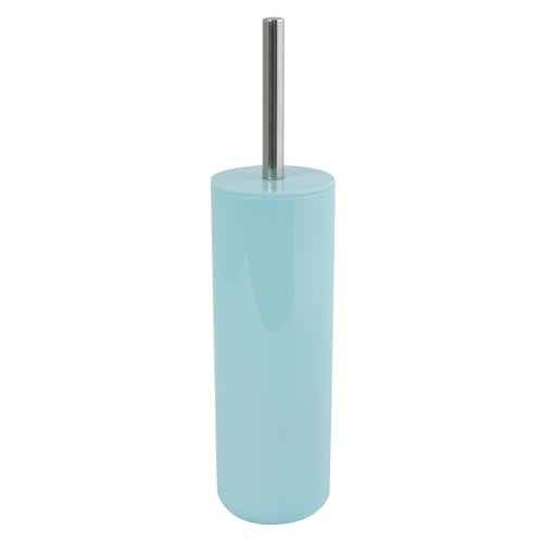 MSV Inagua Toiletset met toiletborstel en bezempot, pastelgroen, polystyreen met roestvrijstalen handvat