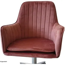 HTI-Living, Bürostuhl, Drehstuhl Ashley Mauve (45 - 53 cm)