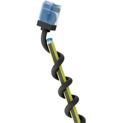 Goobay CAT 6A Patchkabel slim, ultraflexibel, LSZH-TPE-Mantel, 500 MHz, 10 Gbit/s, schwarz - Schirmung: U/UTP - Länge: 0,15 m