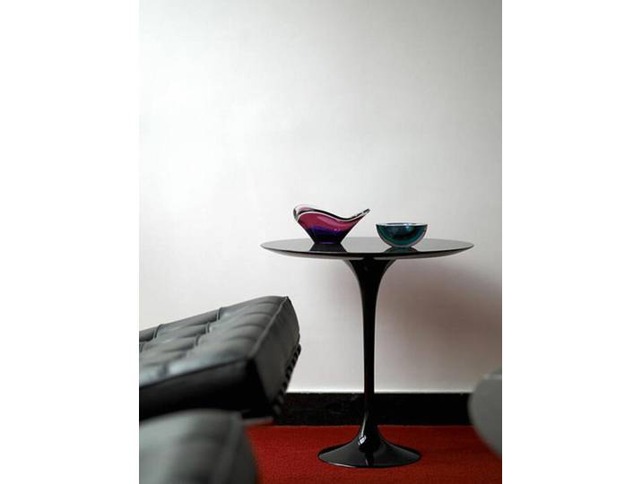 Abstelltisch Saarinen Tulip Knoll International schwarz, Designer Eero Saarinen, 52 cm