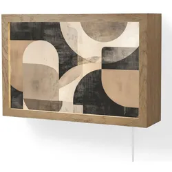WANDLEUCHTE Abstrakt - Formen - Modern - Beige LED 30x20 cm Wandlampe