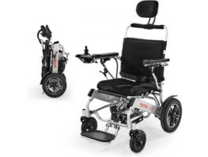 VEVOR Rollstuhl Elektrisch Faltbar, 21 km Reichweite, medizinischer Roller bis 136 kg, Elektrorollstuhl mit verstellbarer Rückenlehne, tragbarer 53-cm-Sitz, E-Rollstuhl für Senioren & Behinderte