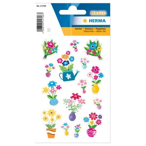 HERMA 15 Aufkleber Blumen