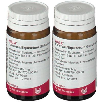 Pancreas/Equisetum Globuli 2x 2x20 g