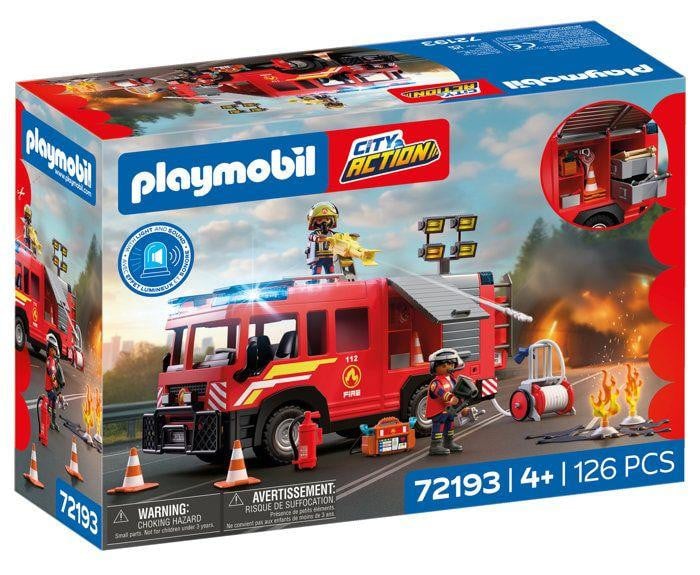 Playmobil City Action 72193 Brandweerwagen VSAV hulpvoertuig met 126 onderdelen