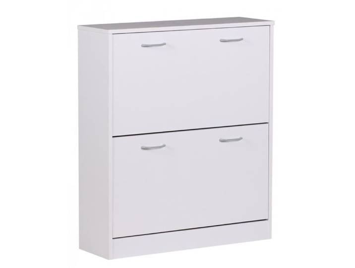 FineBuy Armoire à Chaussures KIEL 75x24x87 cm Blanche