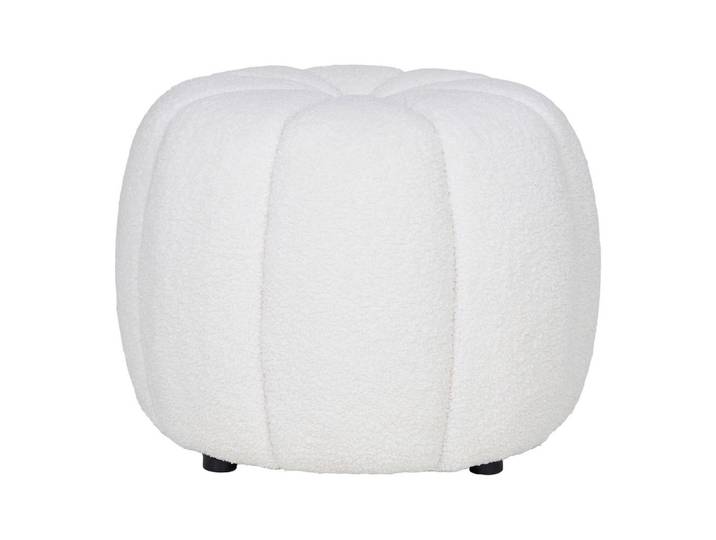 Pouf Paisley Weiß