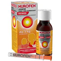 Nurofen Junior Fieber- & Schmerzsaft Erdbeer 150 ml