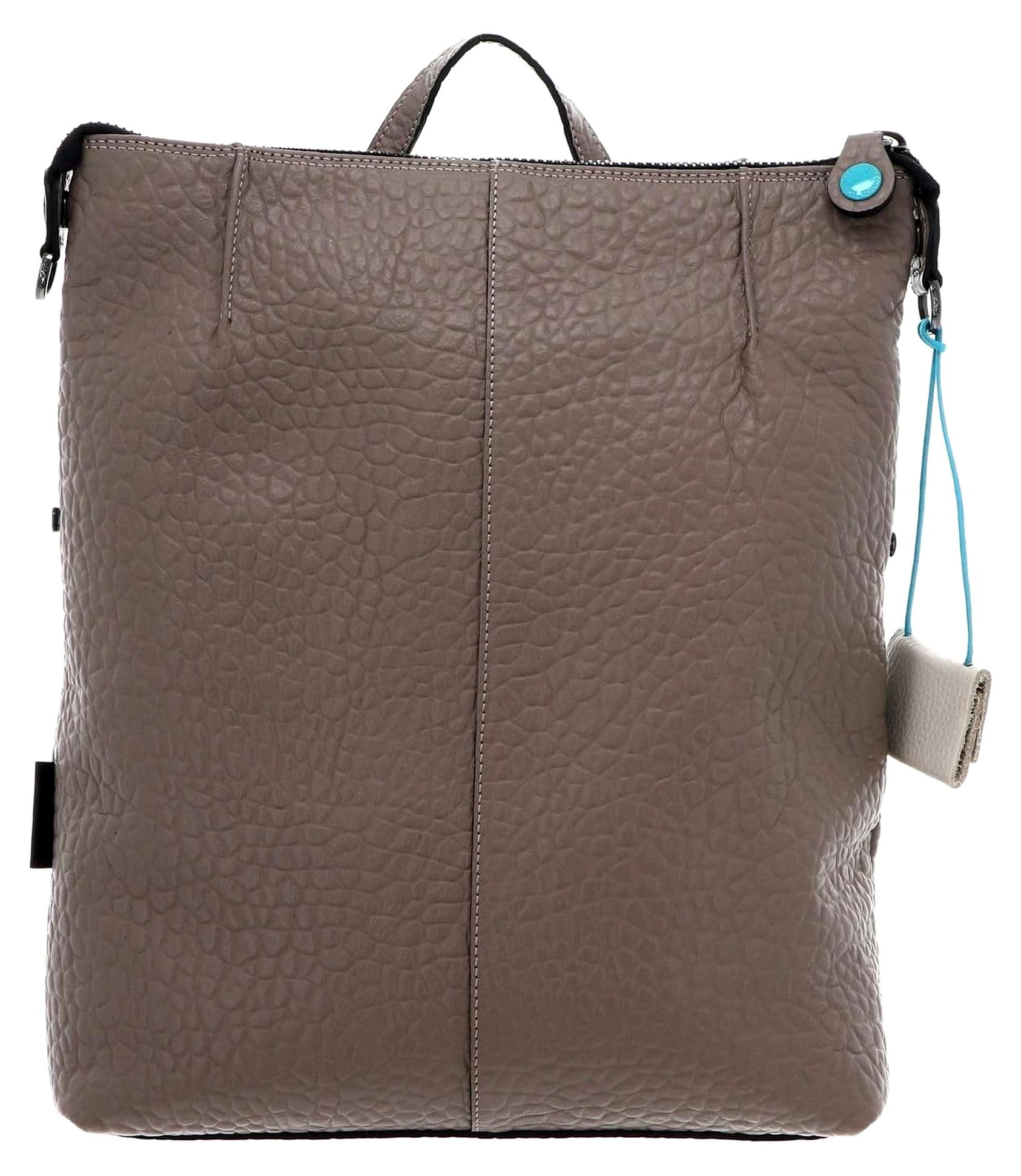 Leder Rucksack Freizeitrucksack Edna TG Montone Pence Black Backpack Acacia taupe