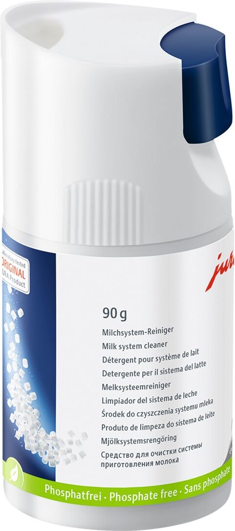 Jura Limpiador del sistema de leche bote con dosificador. Blanco