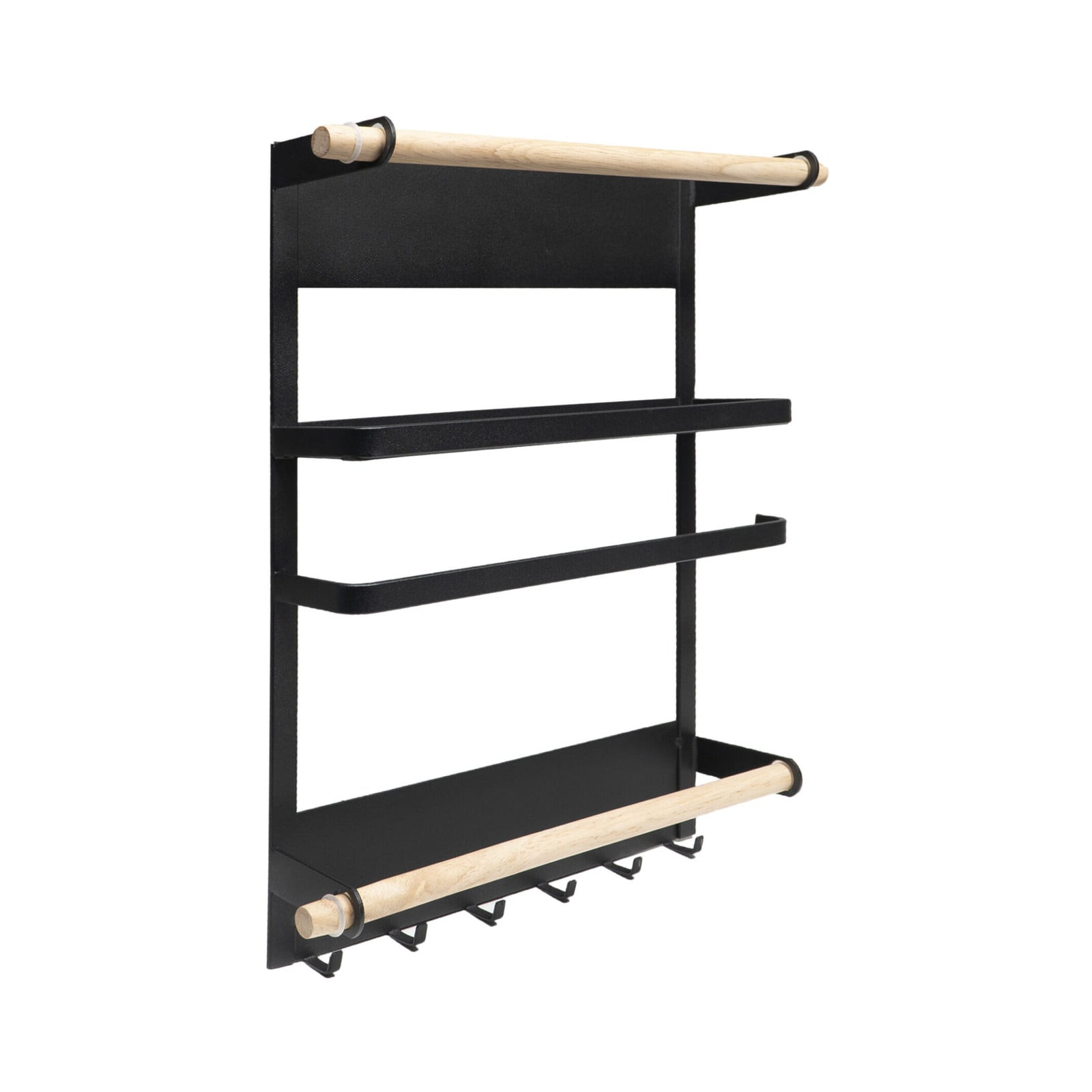 QUVIO Keukenrek met Magneetstrip - Zwart